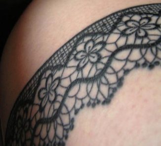 A-lace-tattoo-of-daisy-flowers-based-on-antique-tatting-perfect-for-girly-girls-and-feminine-women